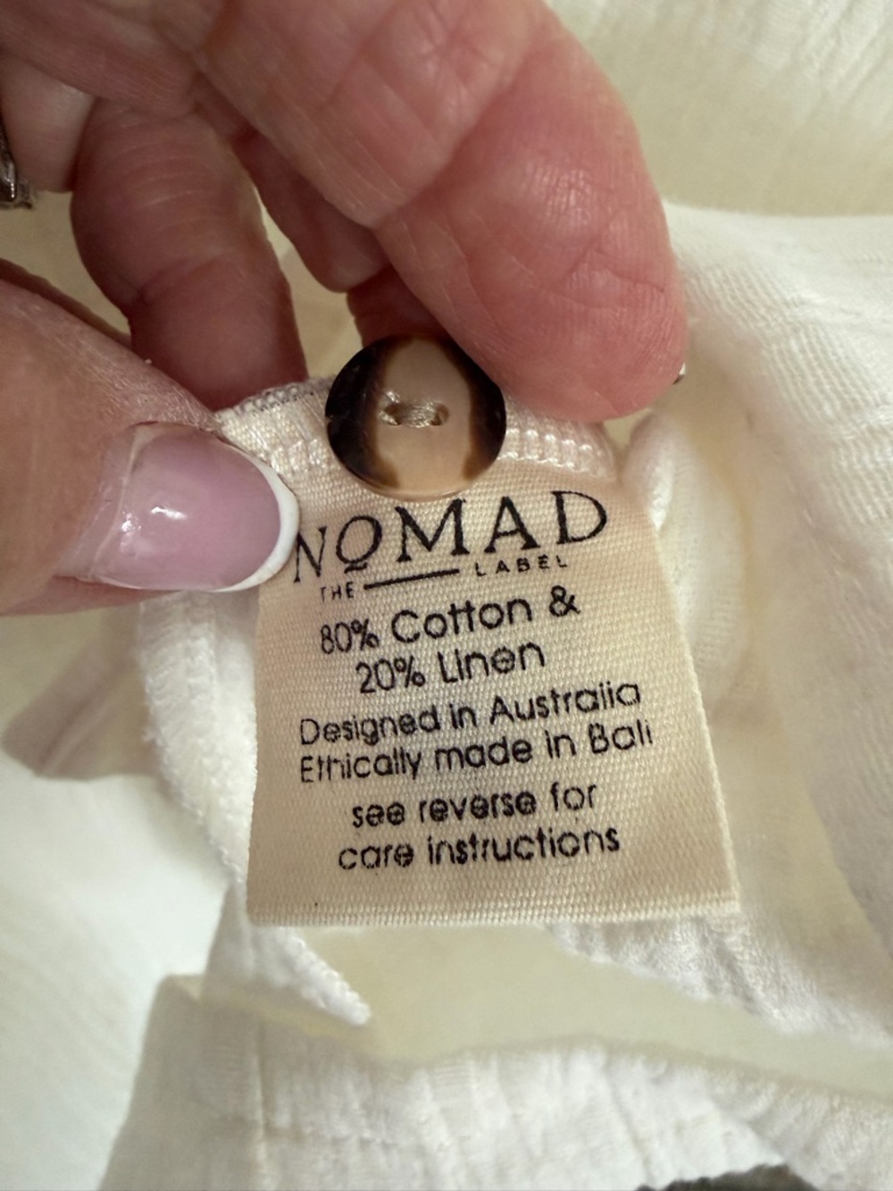 Nomad the Label Bria Mini Cotton Dress, Coconut, NWT - Picture 14 of 14